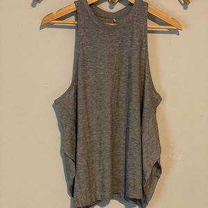 Prana tank top with side slits. Size medium. Light gray